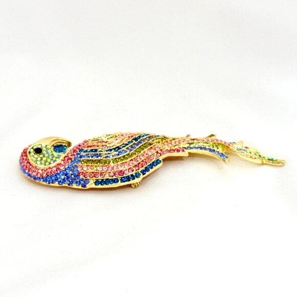 Colorful Large Parrot Brooch - Off Park Collection by JTV with Box - Picture 6 of 12